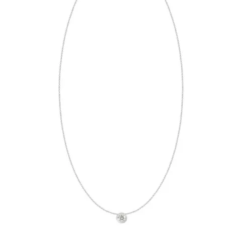 0.51ct Diamond Bezel Necklace