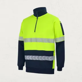 330gsm Segmented Taped Hi Vis Jumper