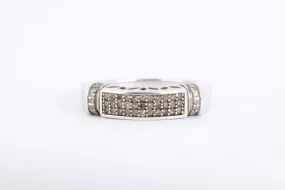 925 Silver 0.47tcw Diamond Ring Size 9 (4.44g.)