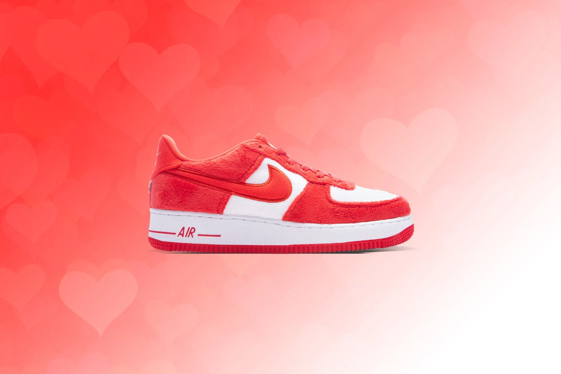 Air Force 1 LV8 2 (GS) 'Valentine's Day'- Fire Red/Light Crimson/Pink Foam