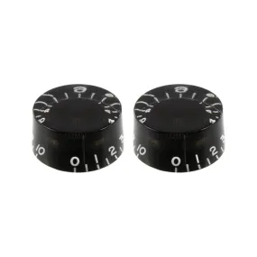 Allparts PK-0130-023 Black Vintage Style Speed Knob, Set of 2