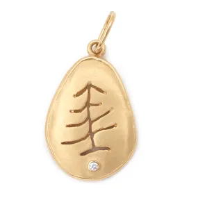 Anne Sportun Large Tree Charm 18K Yellow Gold Pendant CH045GD1