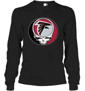 Atlanta Falcons Grateful Dead Steal Your Face NFL Football Adult Long Sleeve T-Shirt