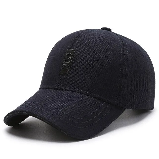 Autumn Middle-aged Unisex Cotton Black Gray Outdoor Sports Baseball Cap