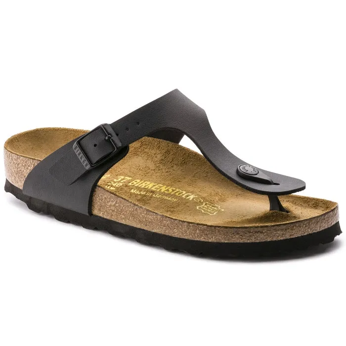 Birkenstock Gizeh Birko Flor Black Regular Width