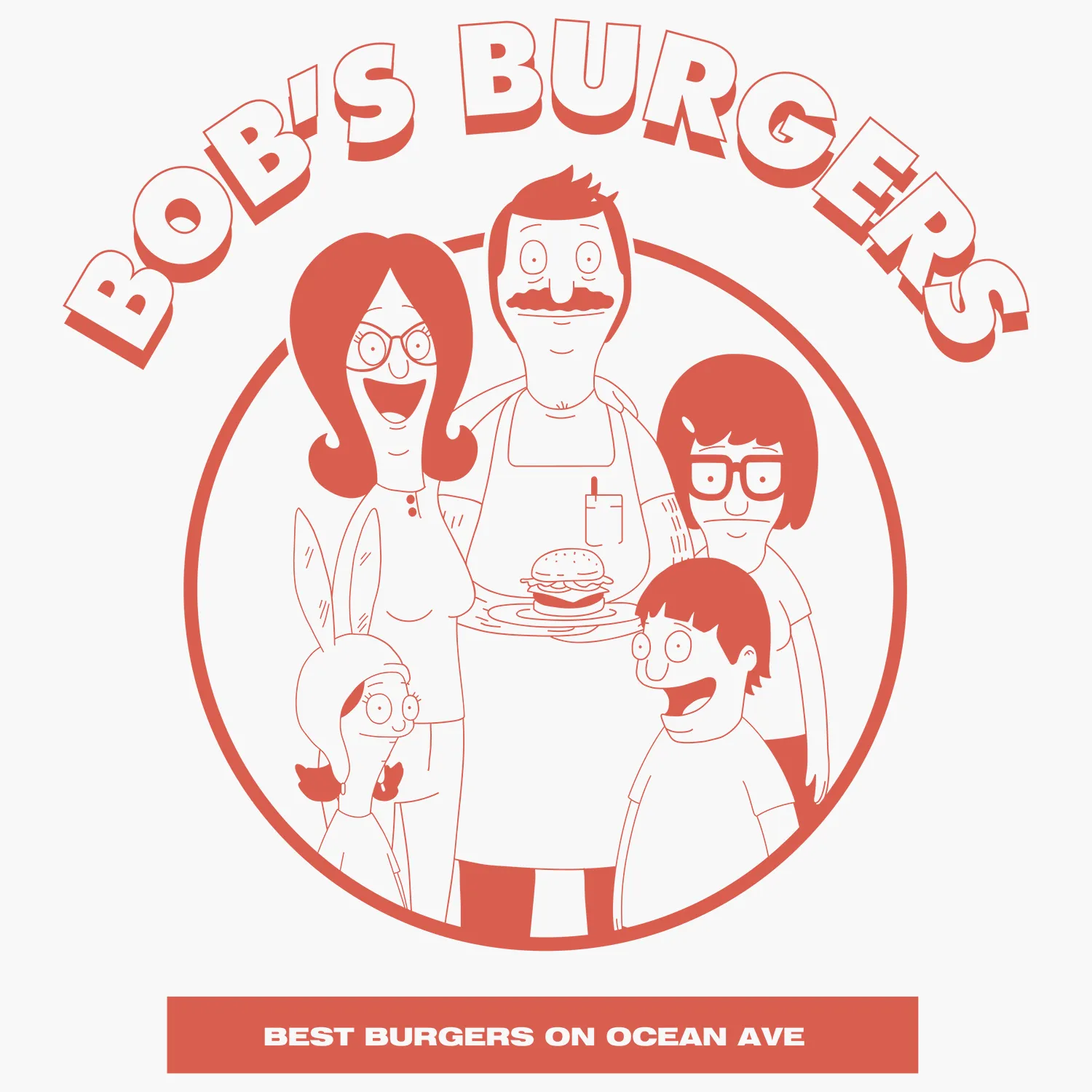 Bob's Burgers - Best Burgers On Ocean Ave Tee