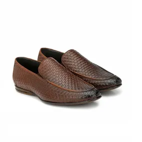 Brown Chatai Slip-on Loafers