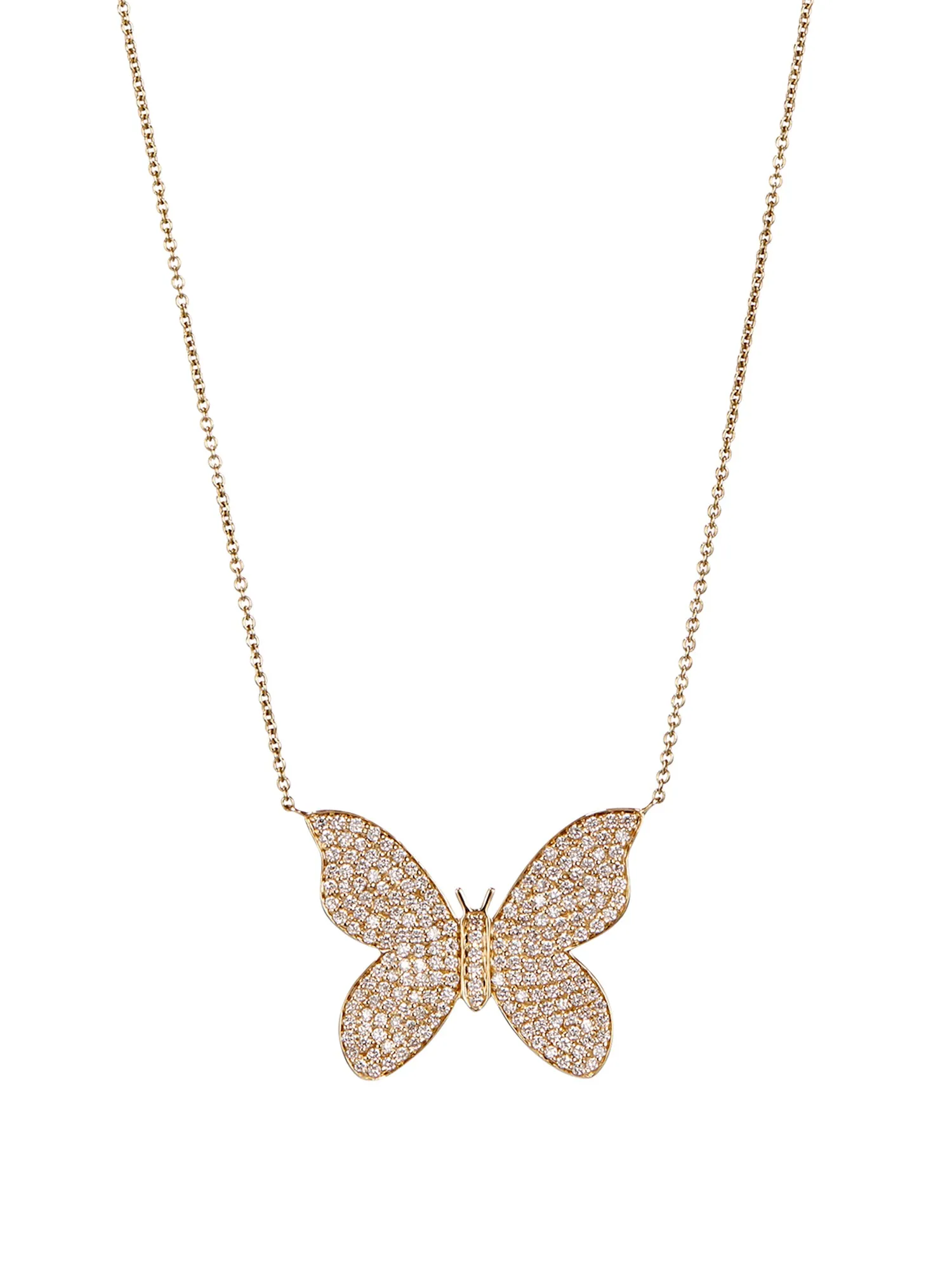 Butterfly Pavé Diamond Necklace