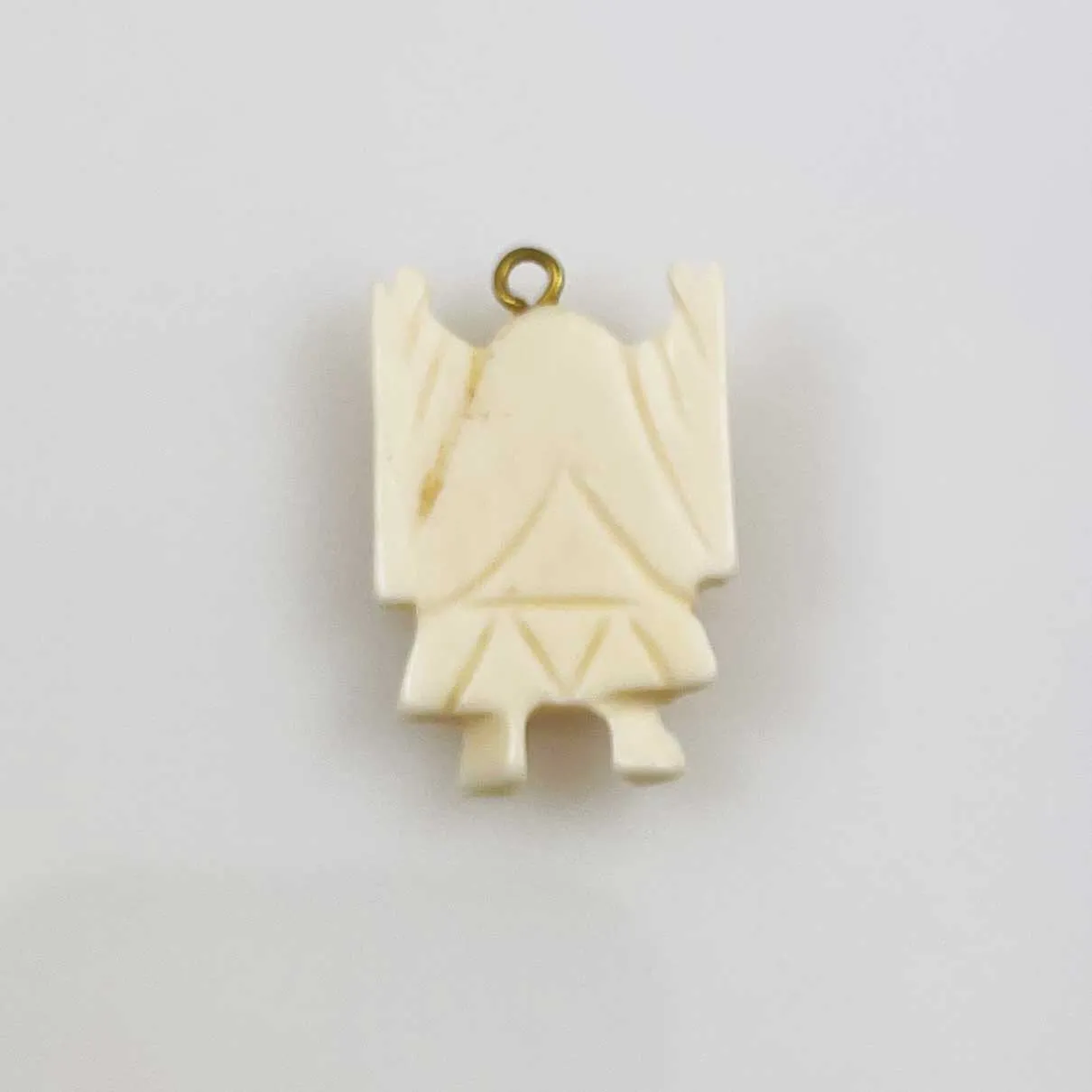 Carved Bone Buddha Pendant Charm