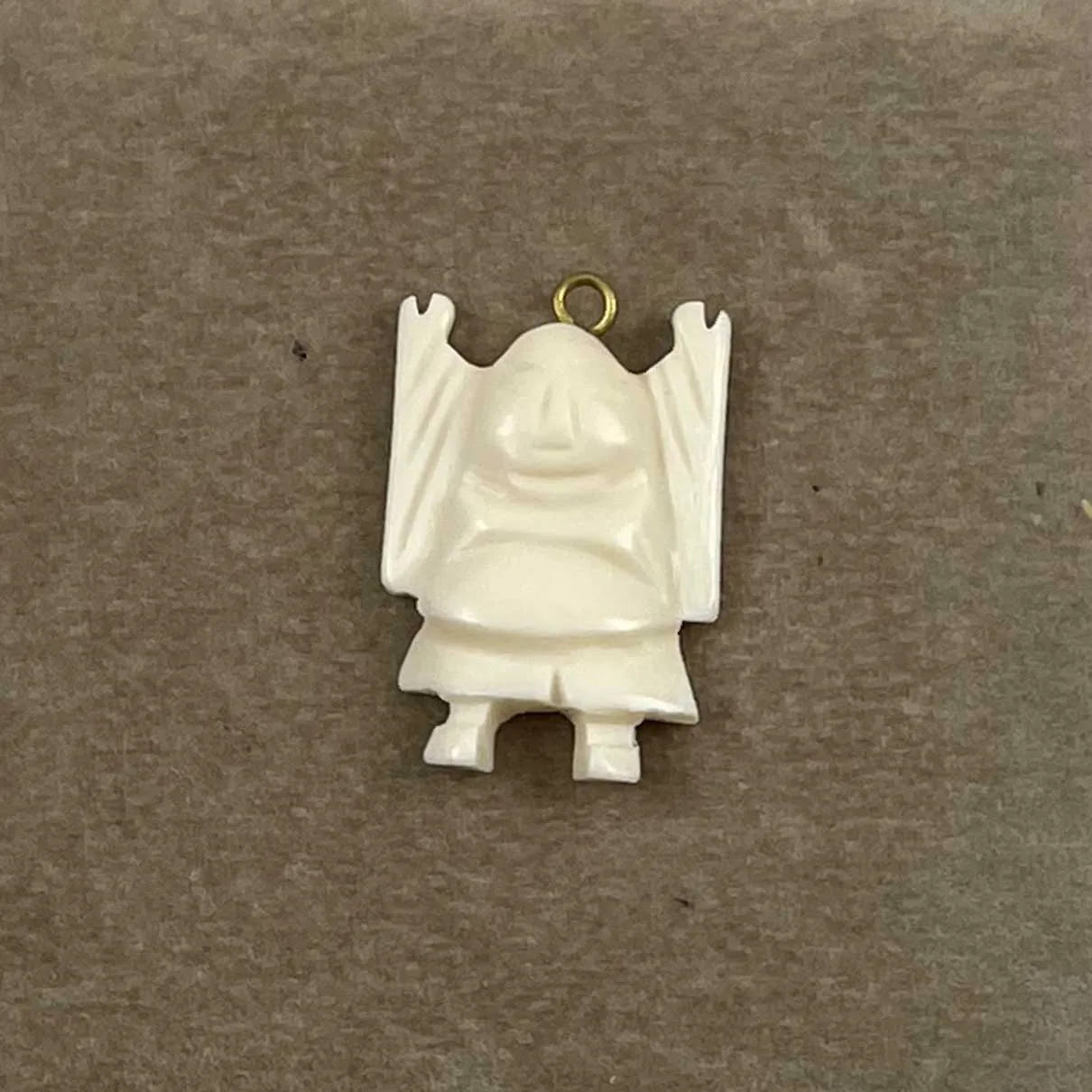 Carved Bone Buddha Pendant Charm