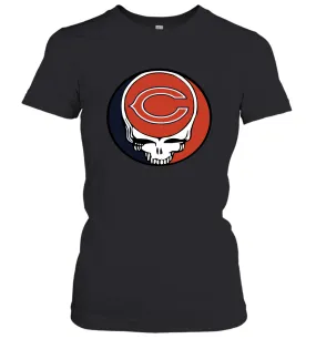 Chicago Bears Grateful Dead Steal Your Face NFL Football Womens T-Shirt