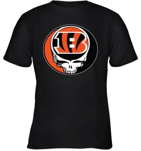 Cincinnati Bengals Grateful Dead Steal Your Face NFL Football Youth T-Shirt