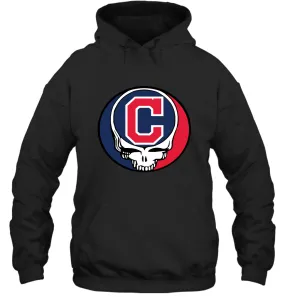 Cleveland Indians Grateful Dead Steal Your Face Baseball Adult Hoodie Sweatshirt