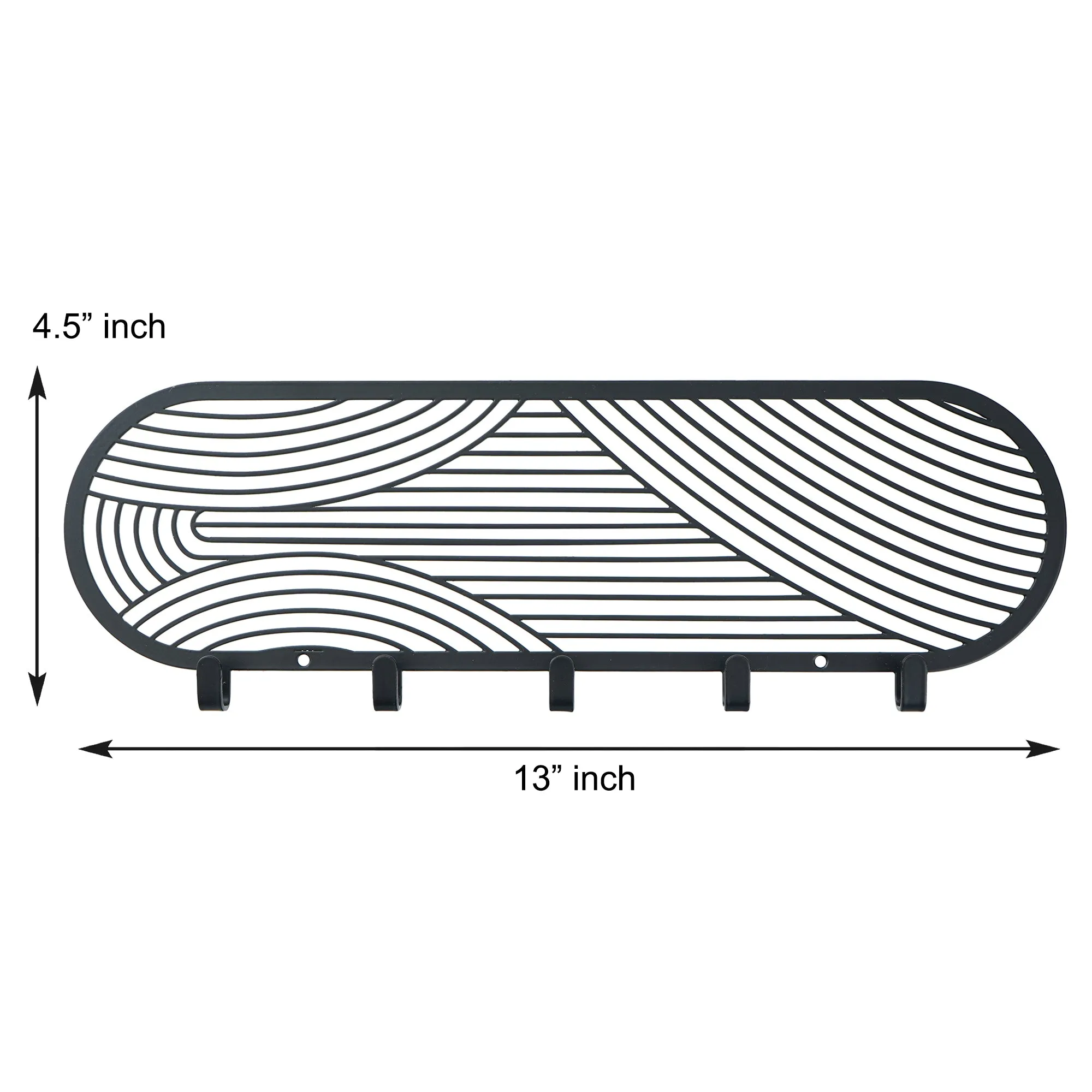 Crossing Lines Metal Wall Hook