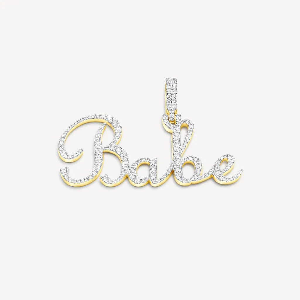 Custom Script Diamond Name Pendant