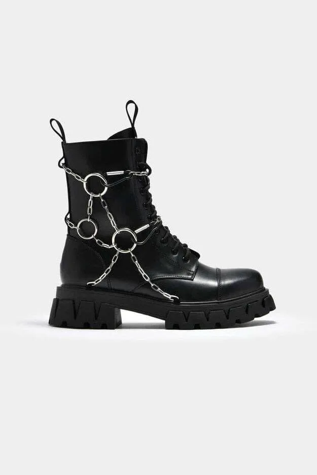 Cyrus Chain Boots [Last size 10, 12]