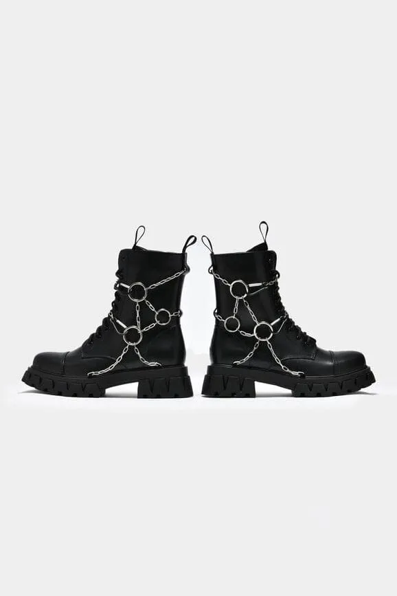 Cyrus Chain Boots [Last size 10, 12]