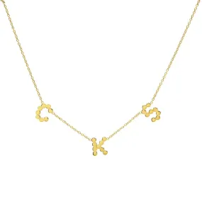 DSJ's Signature Meaningful Multi Gold Initial Necklace