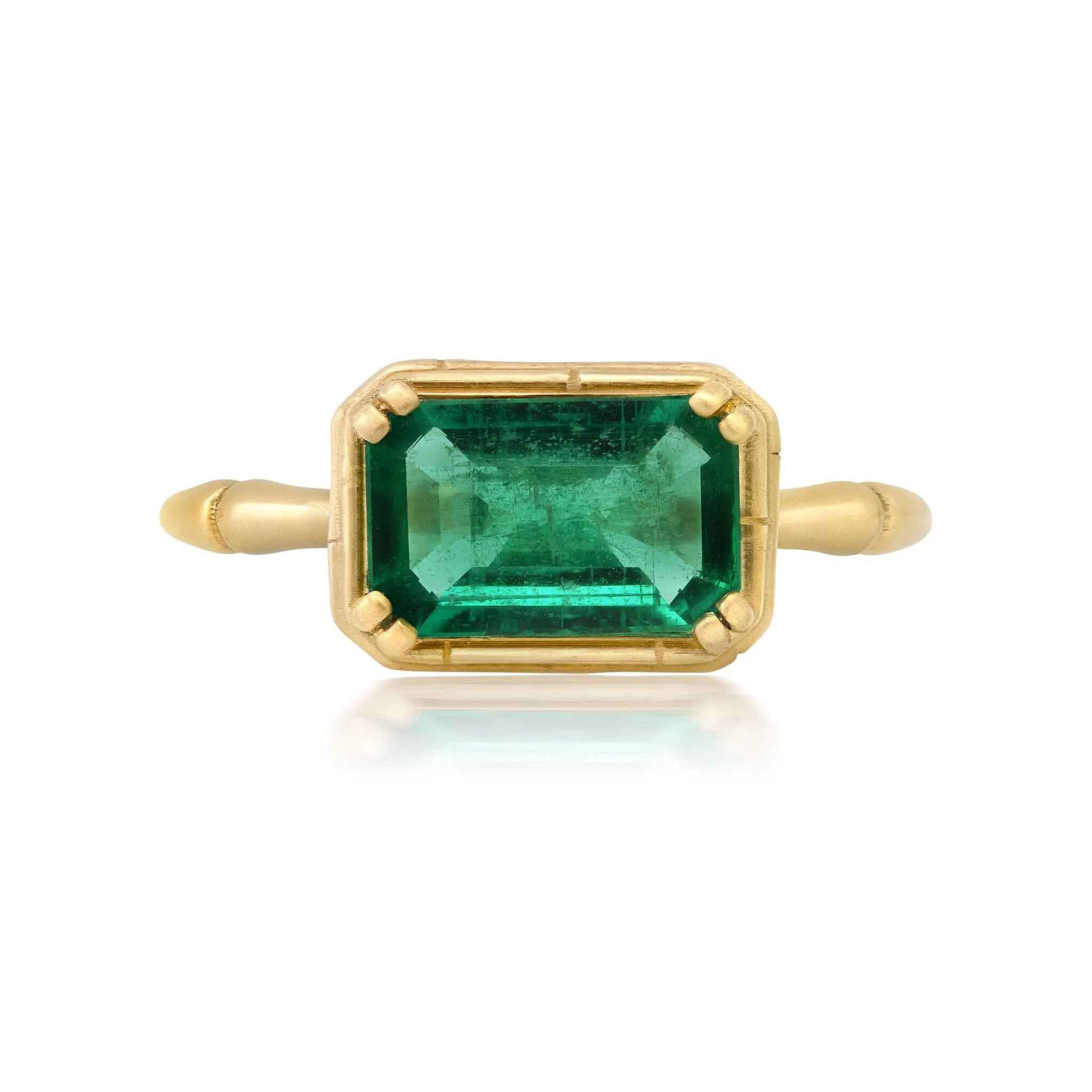 Emerald Cut Rattan Ring