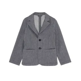 Emporio Armani Boys Linen Blazer_Blue 3L4GJ2