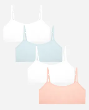 Girls 4-Pack Seamless Unpadded Bralette