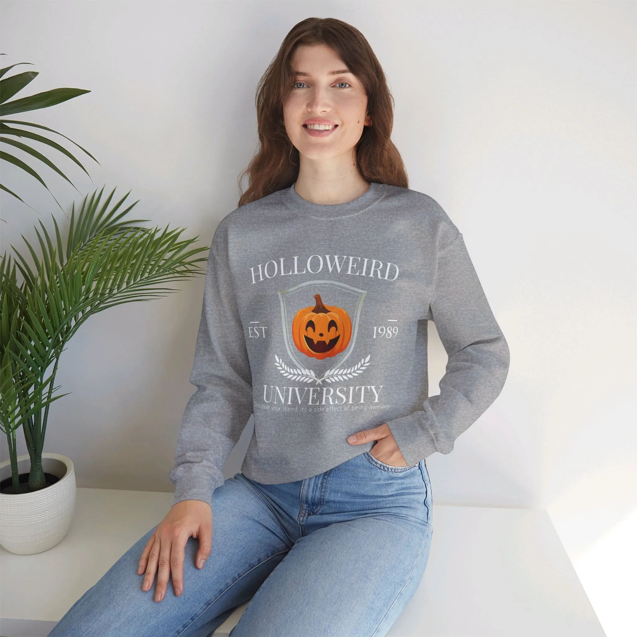 Halloweird Pumpkin - Unisex Heavy Blend™ Crewneck Sweatshirt