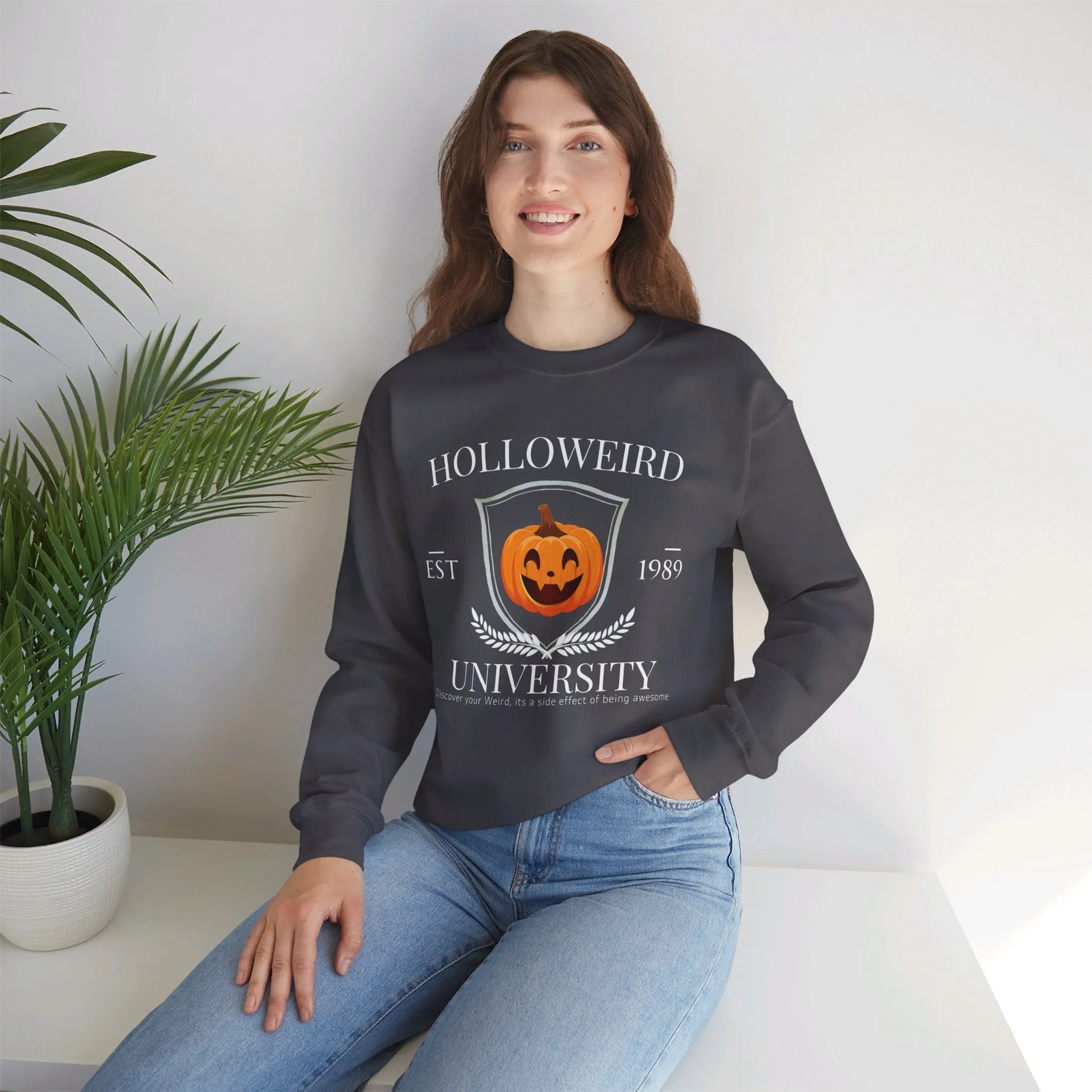 Halloweird Pumpkin - Unisex Heavy Blend™ Crewneck Sweatshirt