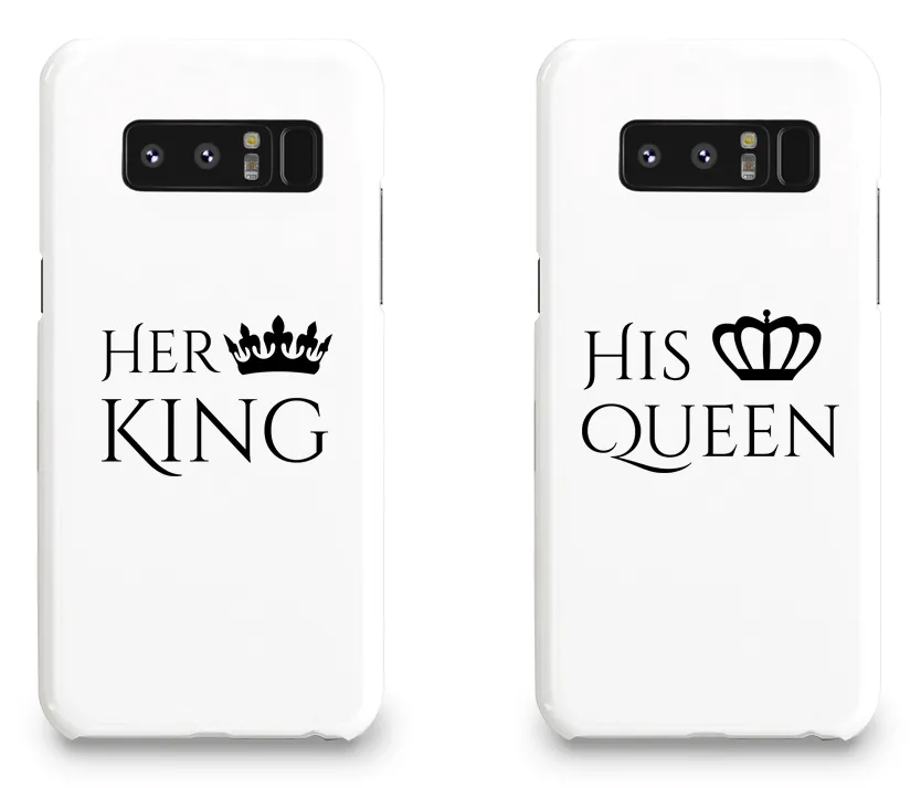 Her King & His Queen - Couple Matching Phone Cases