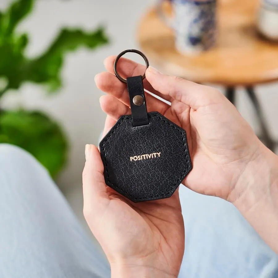 Hex Personalised Leather Key Ring