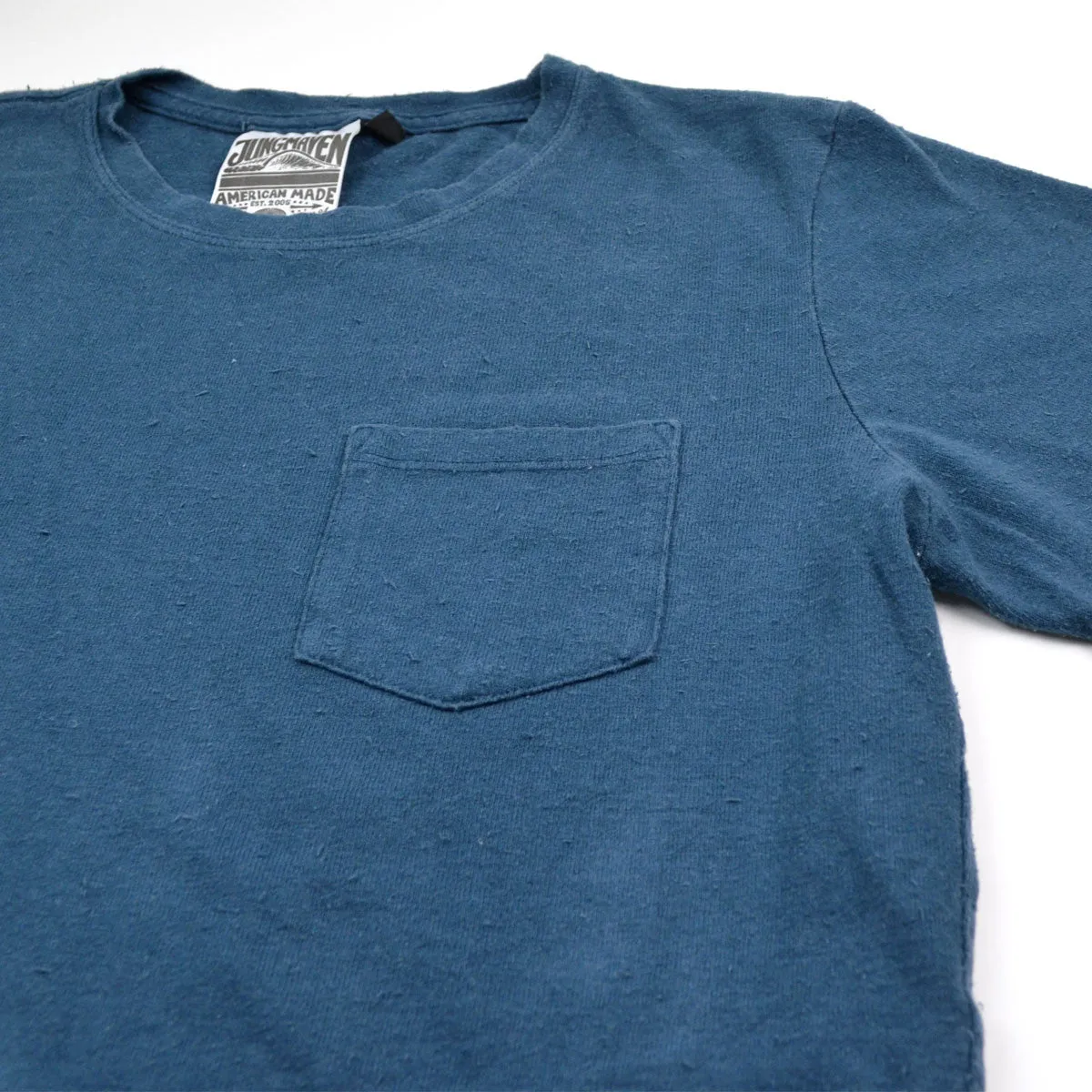 Jungmaven - Baja Pocket Hemp T-shirt 55/45 (7 oz) - Denim Blue