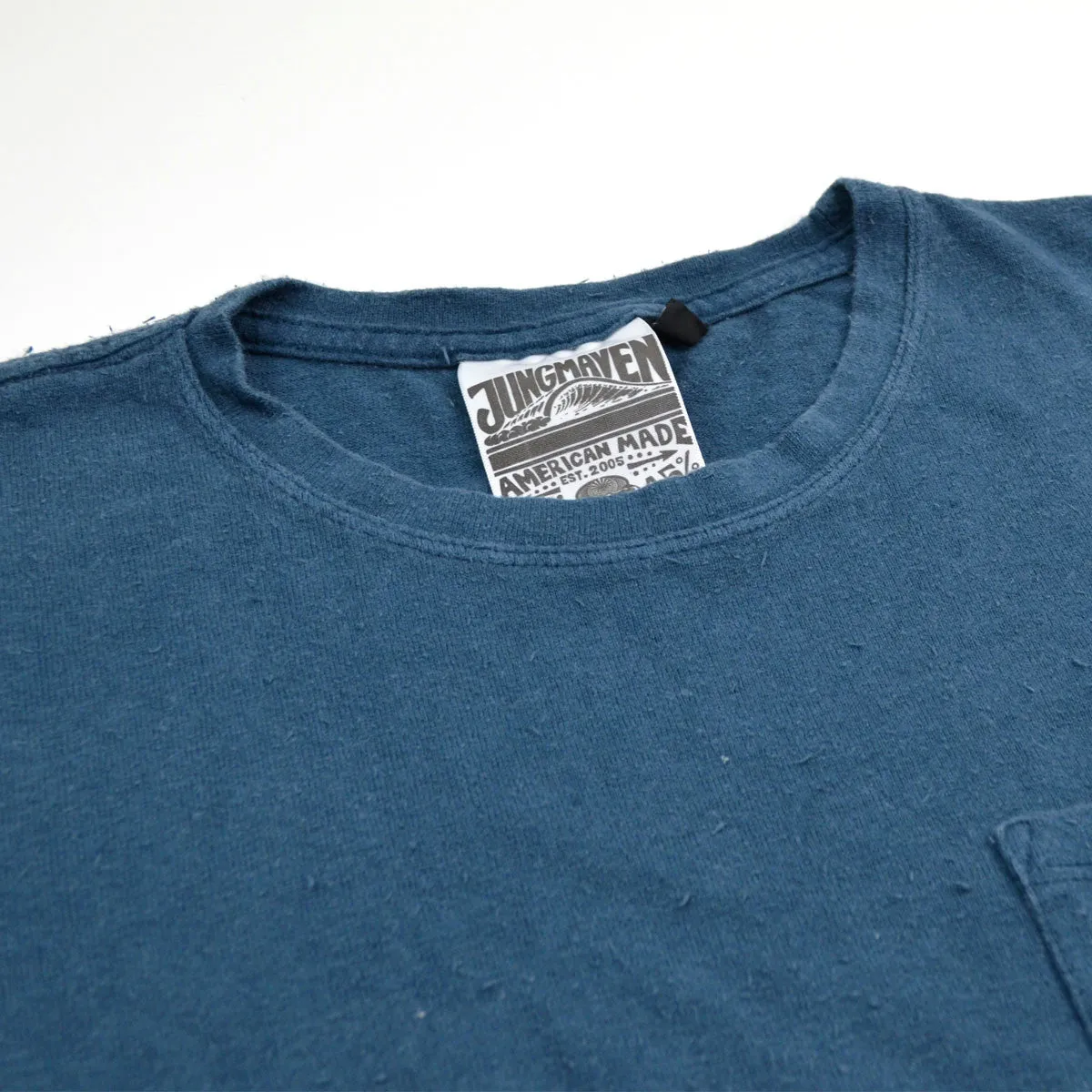 Jungmaven - Baja Pocket Hemp T-shirt 55/45 (7 oz) - Denim Blue