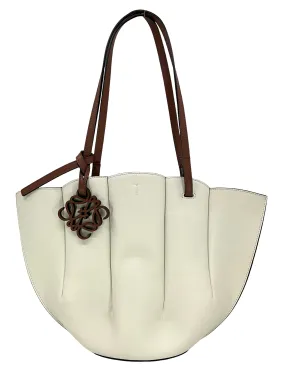 LOEWE Shell Small Leather Tote Bag