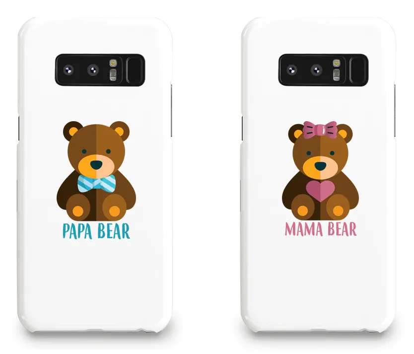 Mama Bear & Papa Bear - Couple Matching Phone Cases