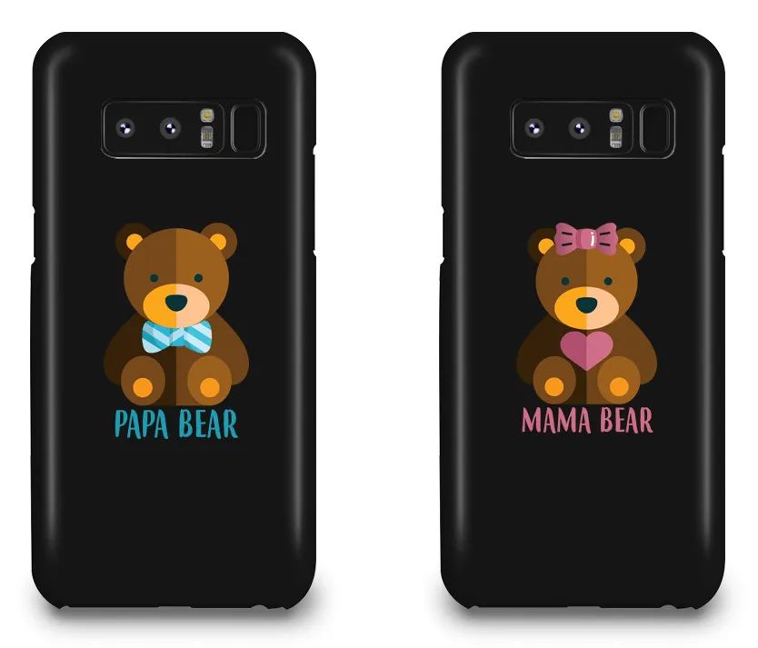 Mama Bear & Papa Bear - Couple Matching Phone Cases