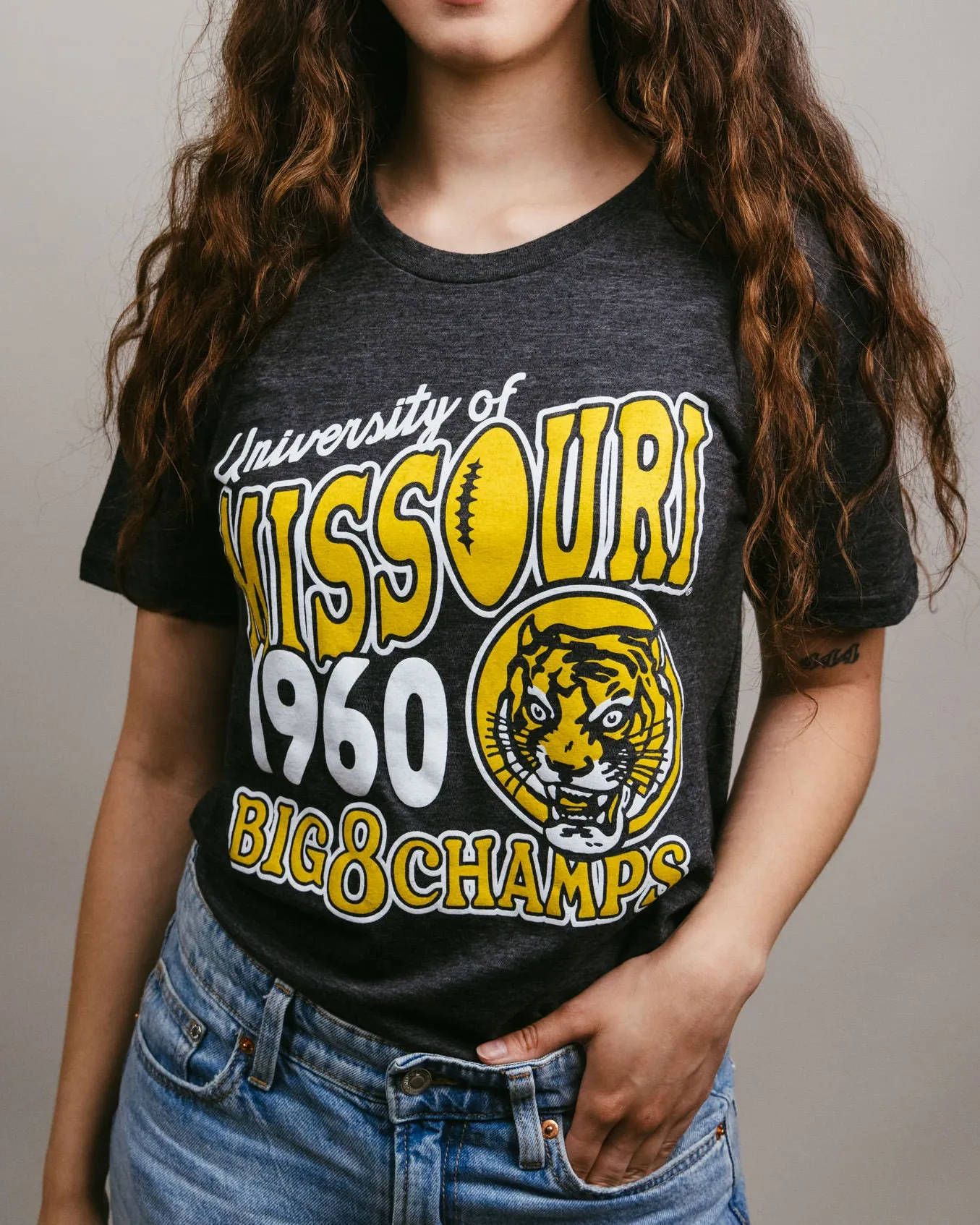 Missouri Tigers Big 8 1960 Champs Black T-Shirt