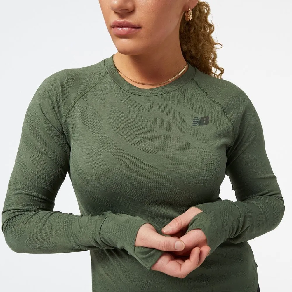 New Balance Women's Q Speed Jacquard Long Sleeve