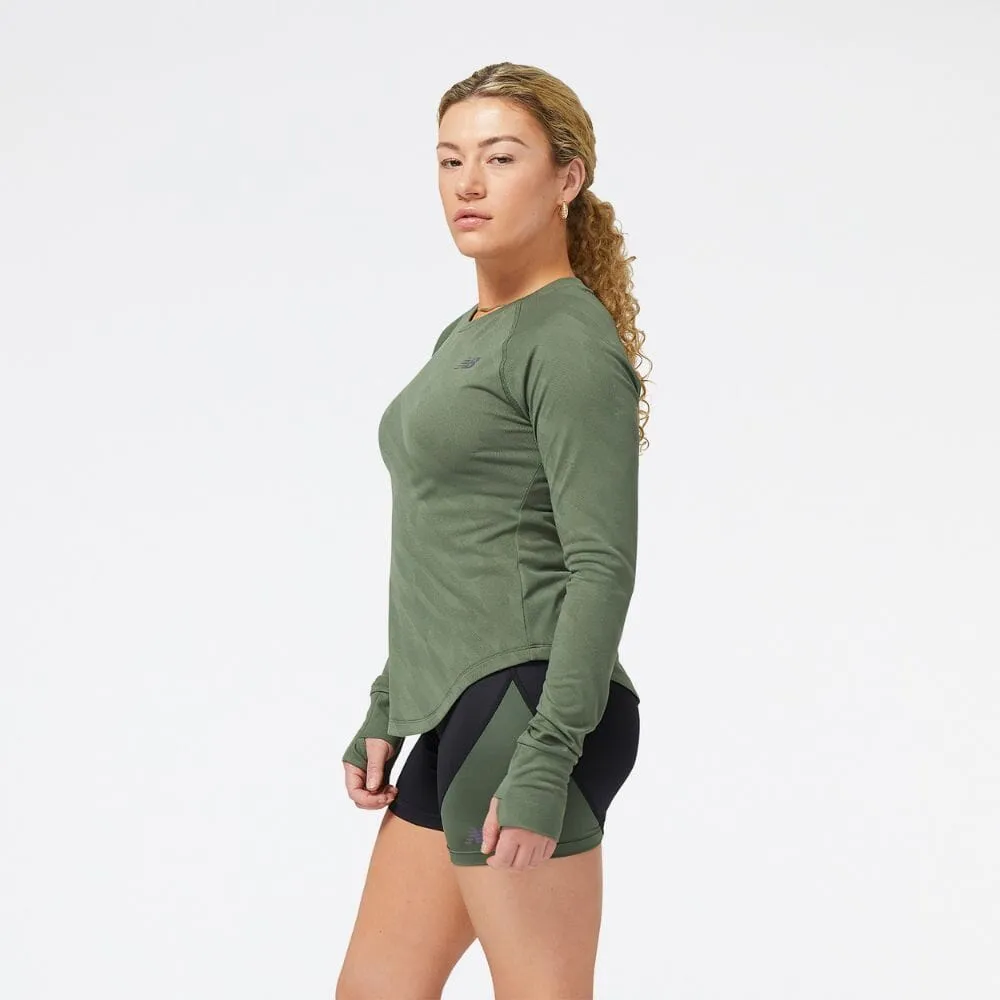 New Balance Women's Q Speed Jacquard Long Sleeve