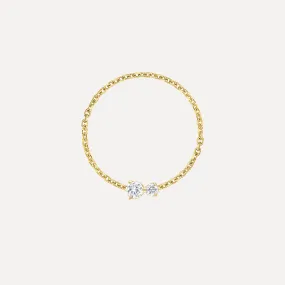 Noa Double Diamond Chain Ring