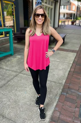 Nursing Swing Tank Top With Side Opening - Pink