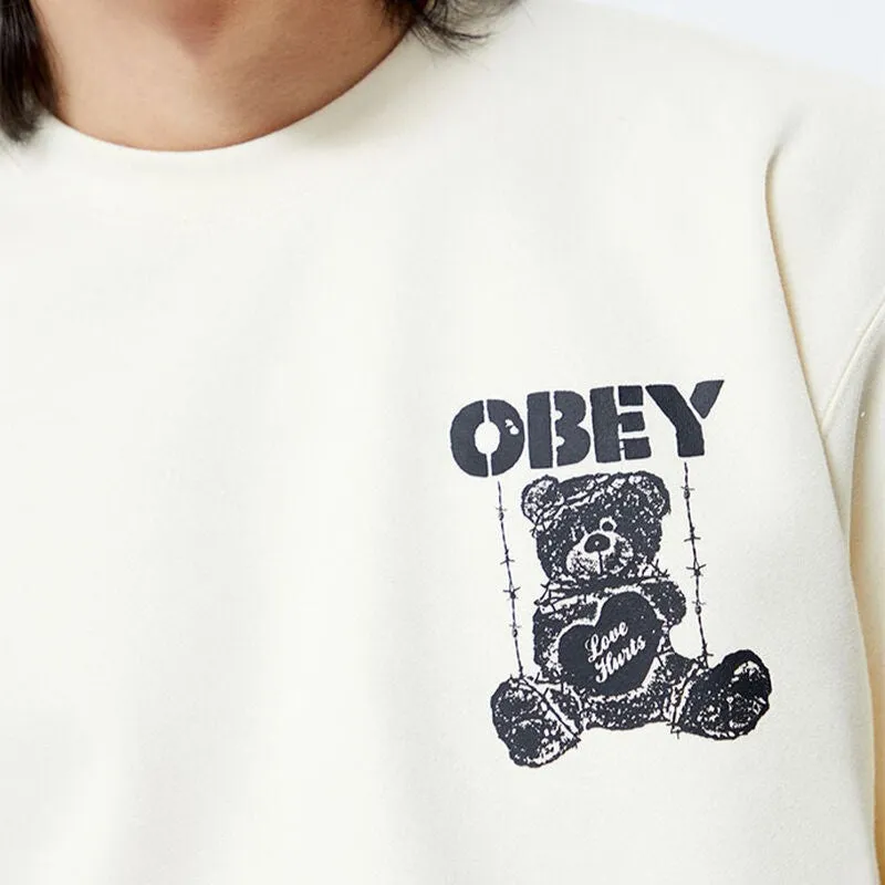 OBEY Love Hurts Crew Neck Sweatshirt