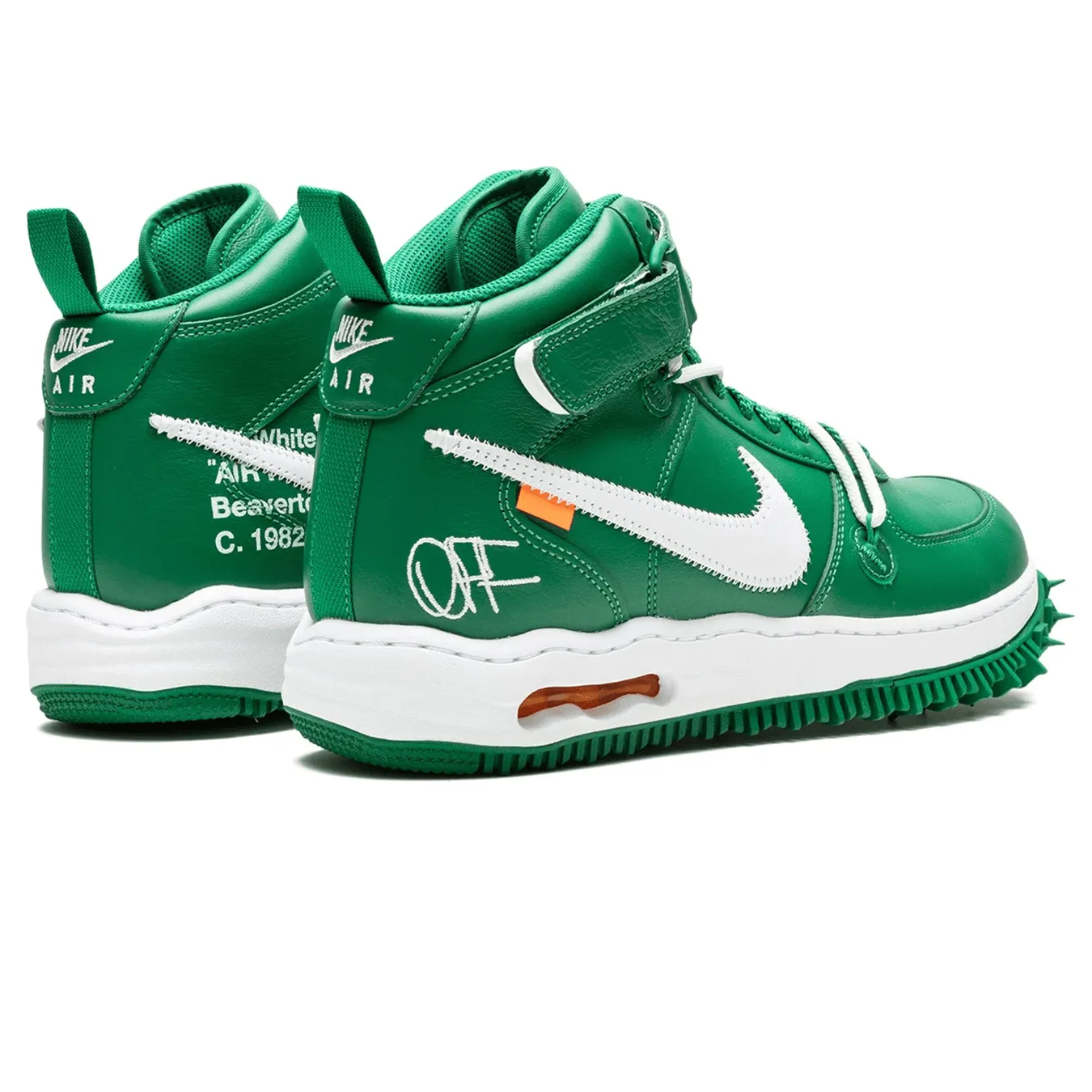 Off-White x Nike Air Force 1 Mid 'Pine Green'