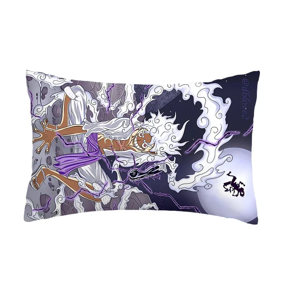 One Piece Luffy Zoro Cartoon Print Pillowcase