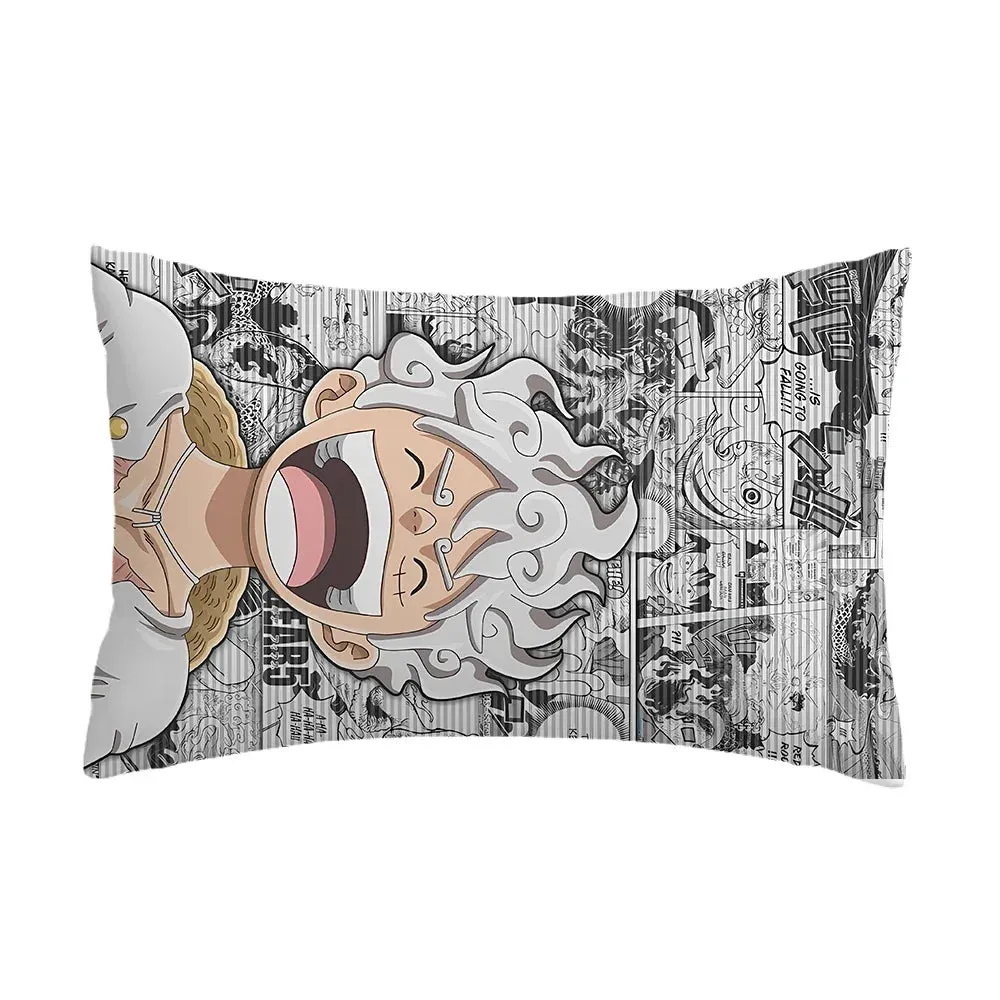 One Piece Luffy Zoro Cartoon Print Pillowcase