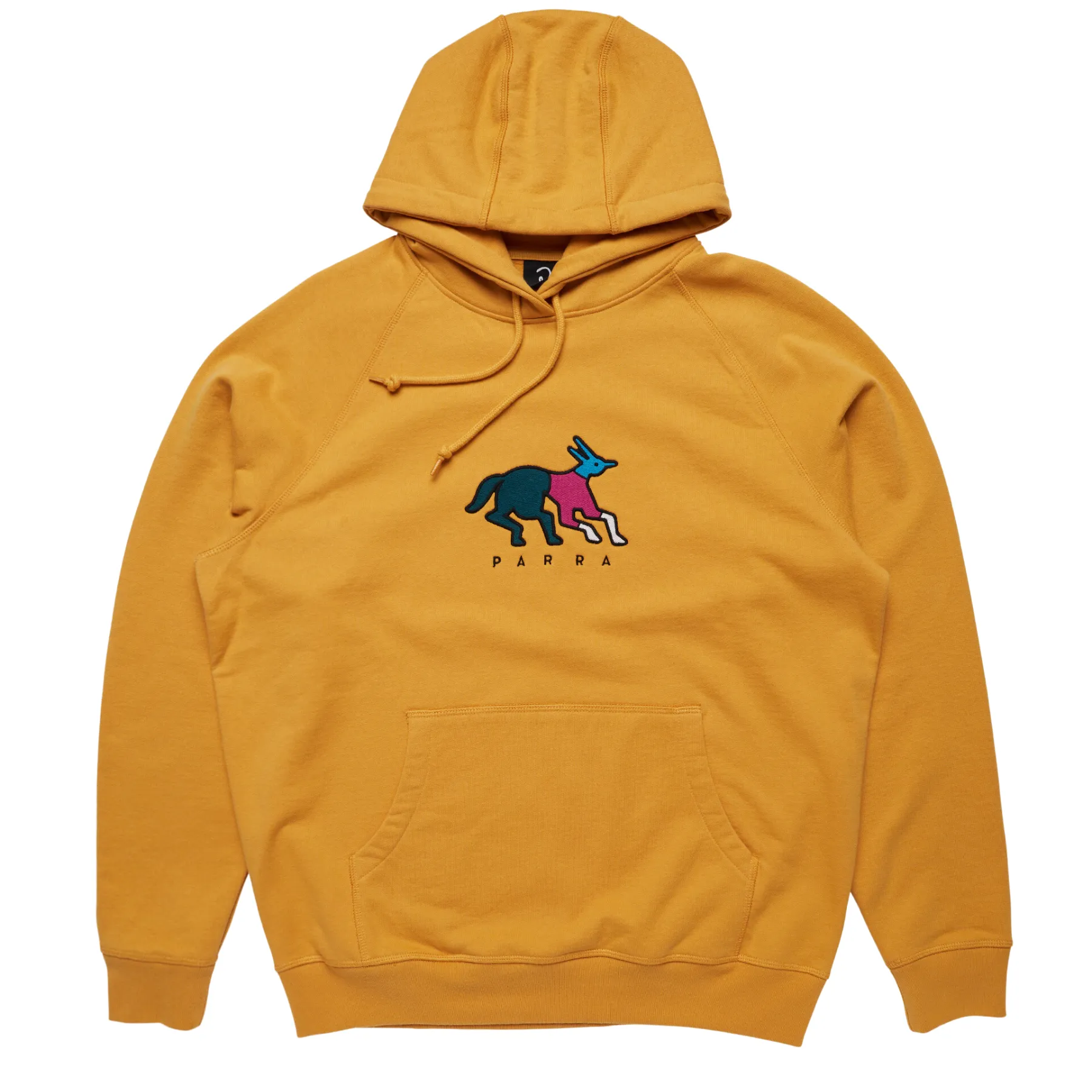 Parra Anxious Dog Hooded Sweatshirt - Gold Yellow