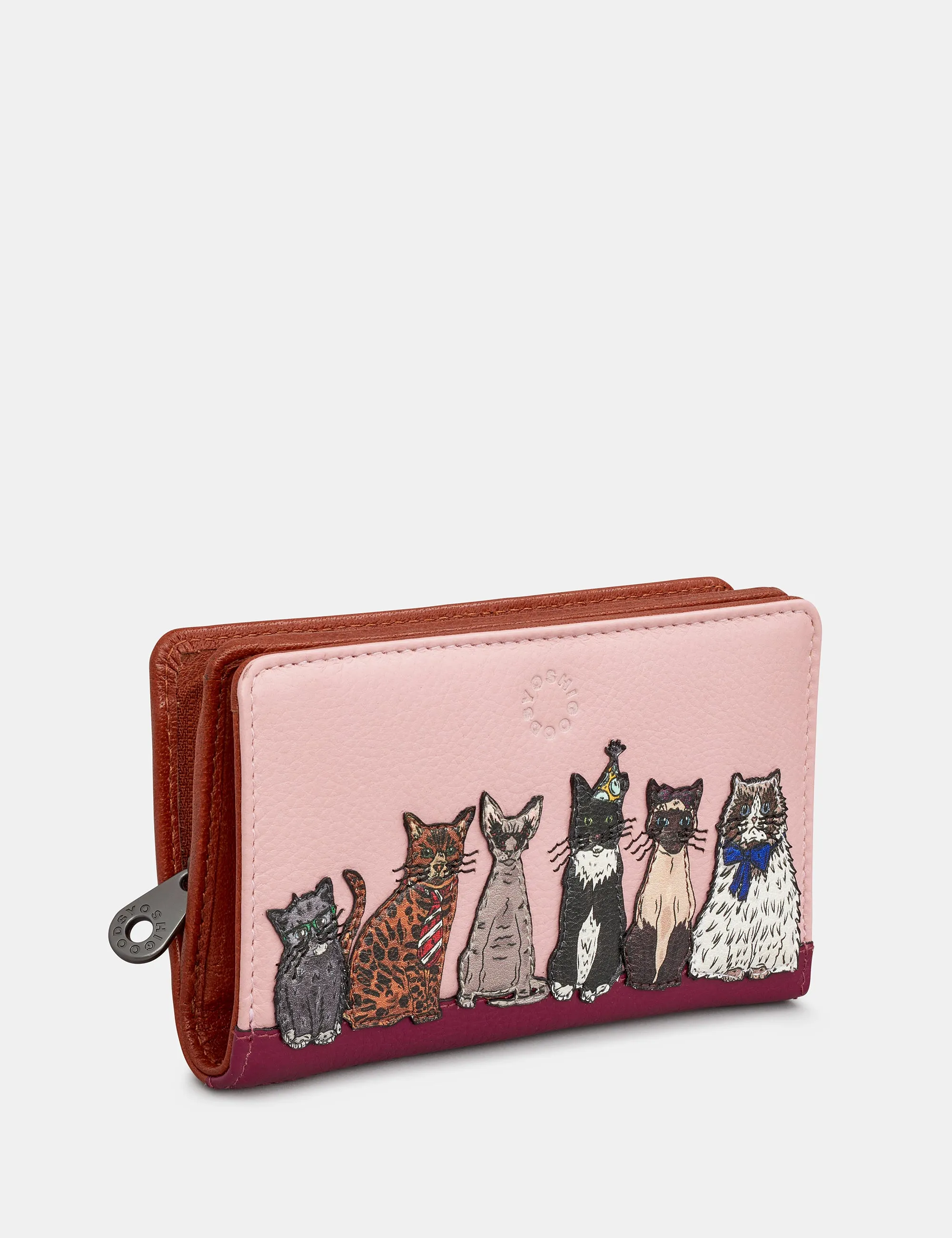 Party Cats Leather Oxford Purse