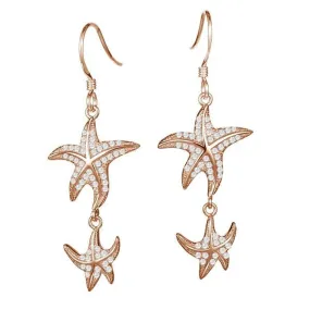 Pavé Hokuhele Aloha Hook Earrings