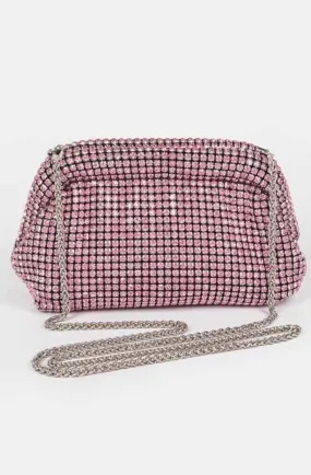 Pink Rhinestone Clutch