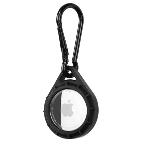 Protector AirTag Case With Carabiner Clip - Black