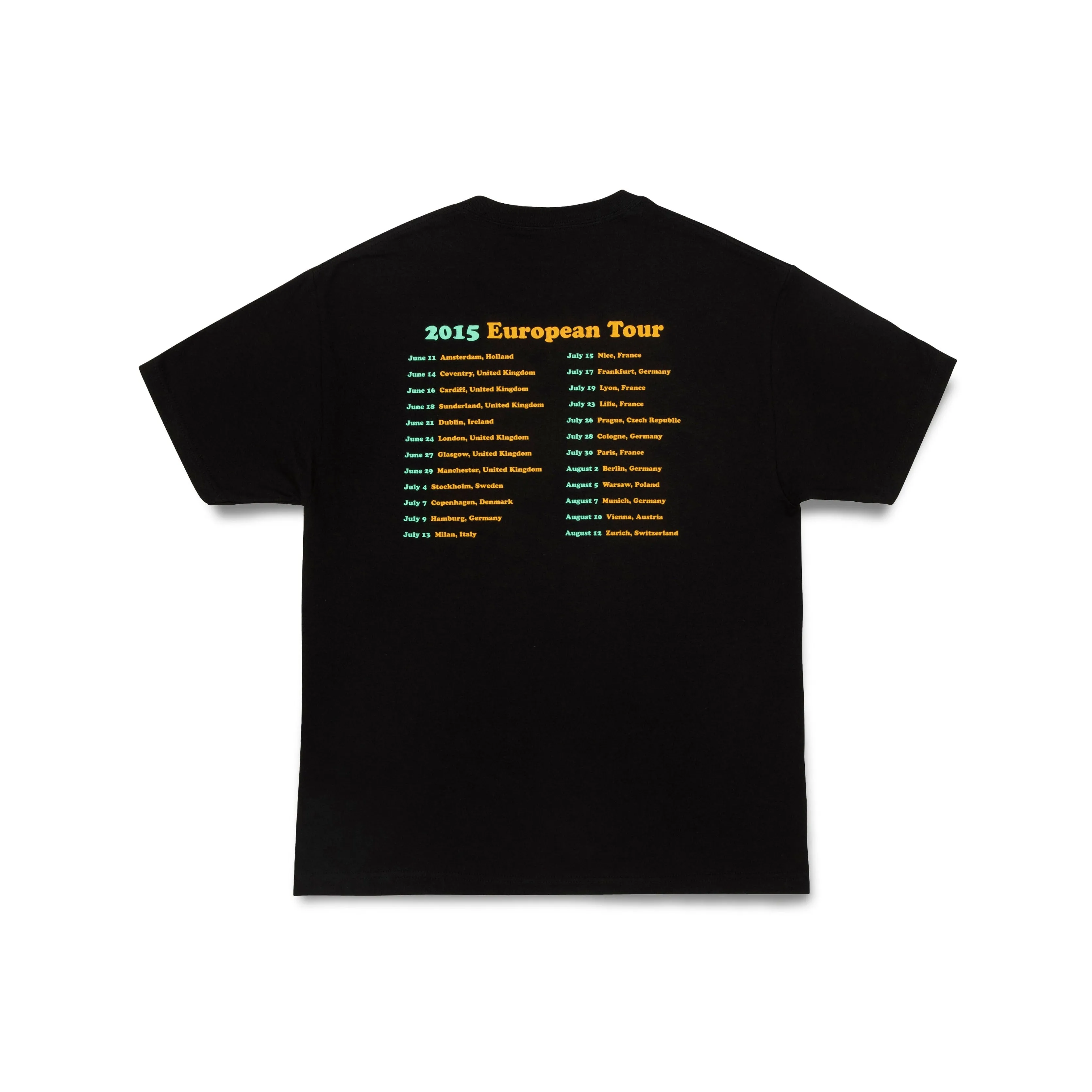 Quartersnacks Euro Tour T-Shirt Black