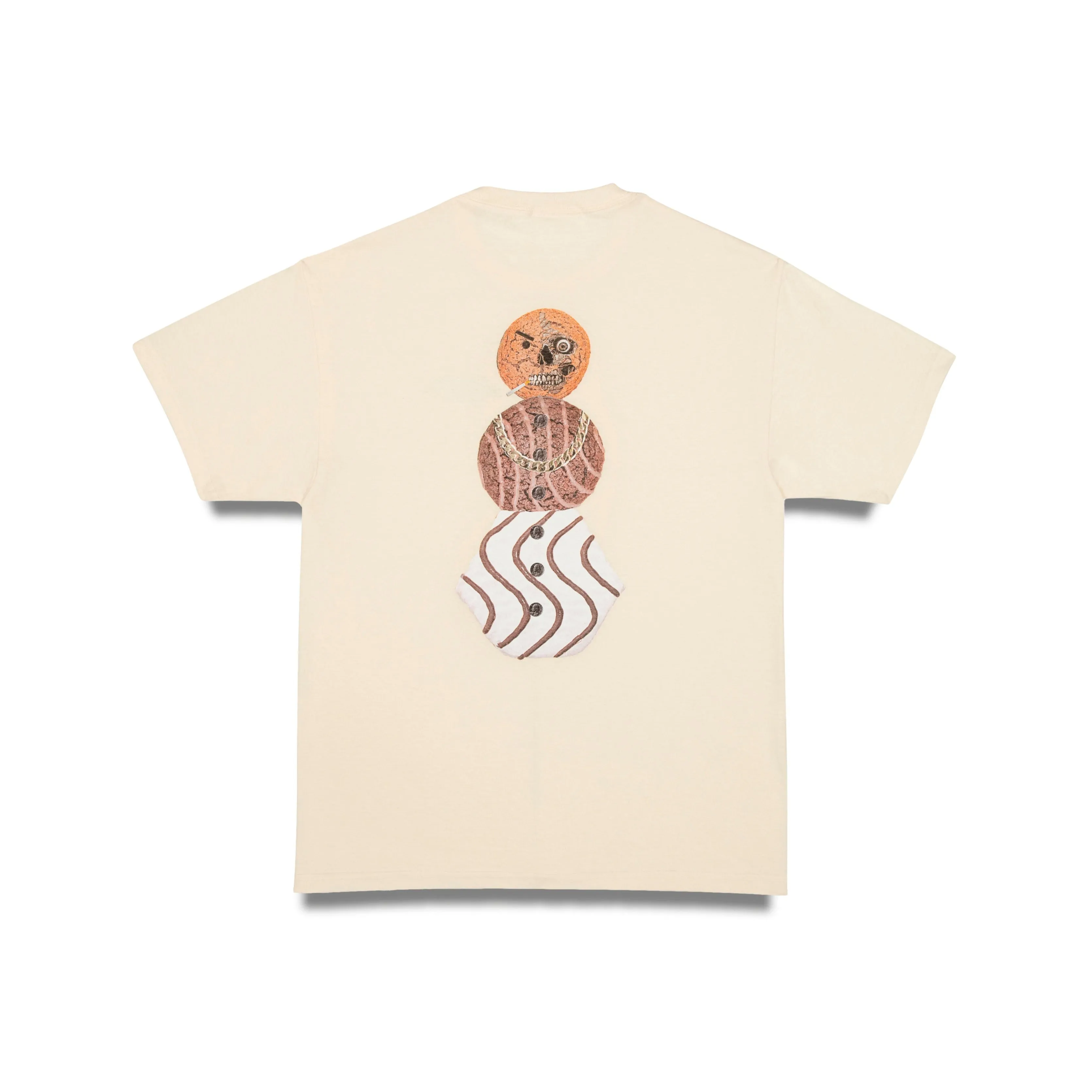 Quartersnacks Halloween Snackman T-Shirt Cream